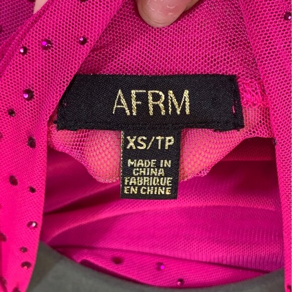 Revolve AFRM Shailene Rhinestone Embellished Midi Dress - Picture 5 of 10